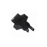 Selector switch, non-illuminated,lever type, rectangular, 2 notches, spring-return, IP65