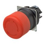 Emergency stop switch, non-illuminated, 30 mm dia., push-lock/turn-reset, IP65