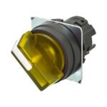 Selector A22NZ 22 dia., 2 position, Lighted, bezel plastic, manual, color yellow
