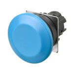 Pushbutton A22NZ Ø22, bezel plastic, MUSHROOM, MOMENTARY, CAP COLOR Opaque BLUE,