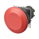 Pushbutton A22NZ 22 dia., bezel plastic, mushroom, momentary, cap color opaque red