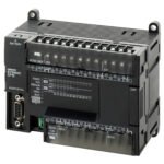 PLC, 24 VDC supply, 18 x 24 VDC inputs, 12 x PNP outputs 0.3 A, 8K steps program + 8K words data memory, RS-232C and RS-485 (half-duplex) port
