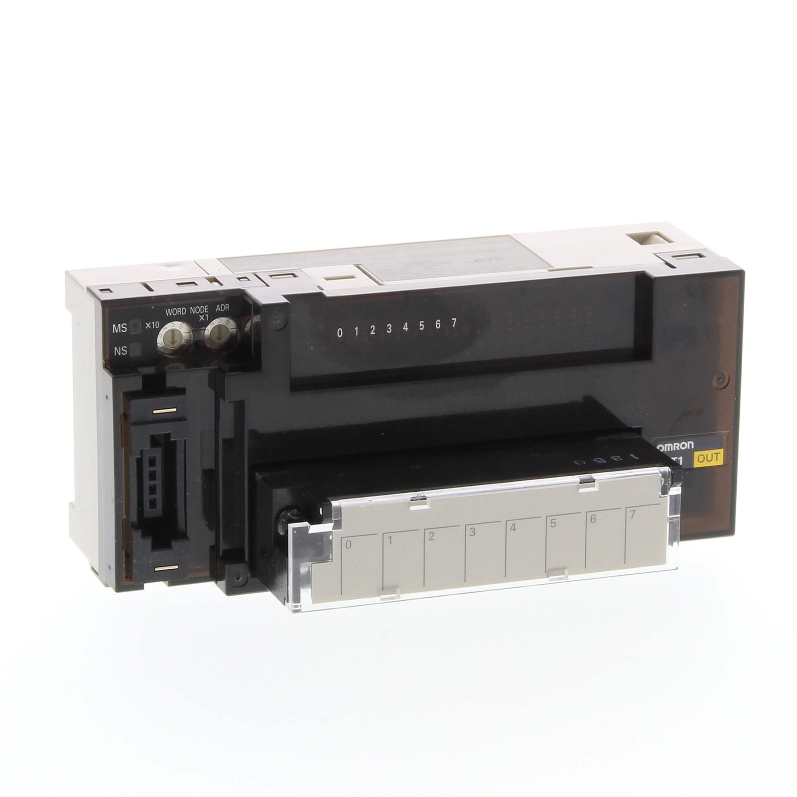 CRT1-OD08-1 CompoNet output unit, 8 x transistor outputs, PNP, 0.5 A, 24 VDC, screw terminals - Image 1