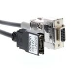 Communication cable, CS1/CQM1H/CPM2C peripheral port to PC 9-pin RS-232C port, 6 m