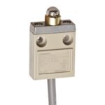 Compact enclosed limit switch, roller plunger, 4 A 30 VDC, 3 m VCTF oil-resistant cable