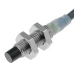 Proximity sensor, inductive, stainless steel, short body, M8, non-shielded, 4 mm, DC, 3-wire, PNP-NO, 5 m prewired
