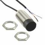 Proximity sensor, inductive, nickel-brass, short body, M30, unshielded, 30 mm, DC, 3-wire, PNP-NO, 2 m cable