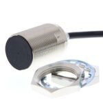 Proximity sensor, inductive, brass-nickel, M30, shielded, 20 mm, NO, 2 m cable robotic, DC 2-wire