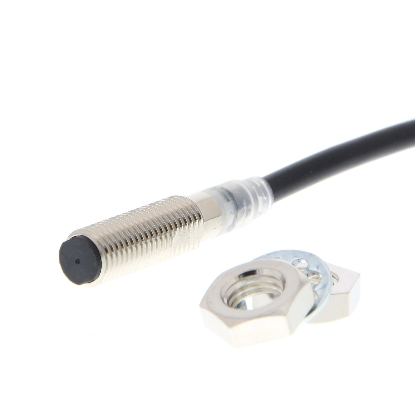 E2E-X3D18-T Proximity sensor, inductive, short brass body M8, shielded, 4 mm, DC, 3-wire, PNP NC, 2 m cable - Image 1