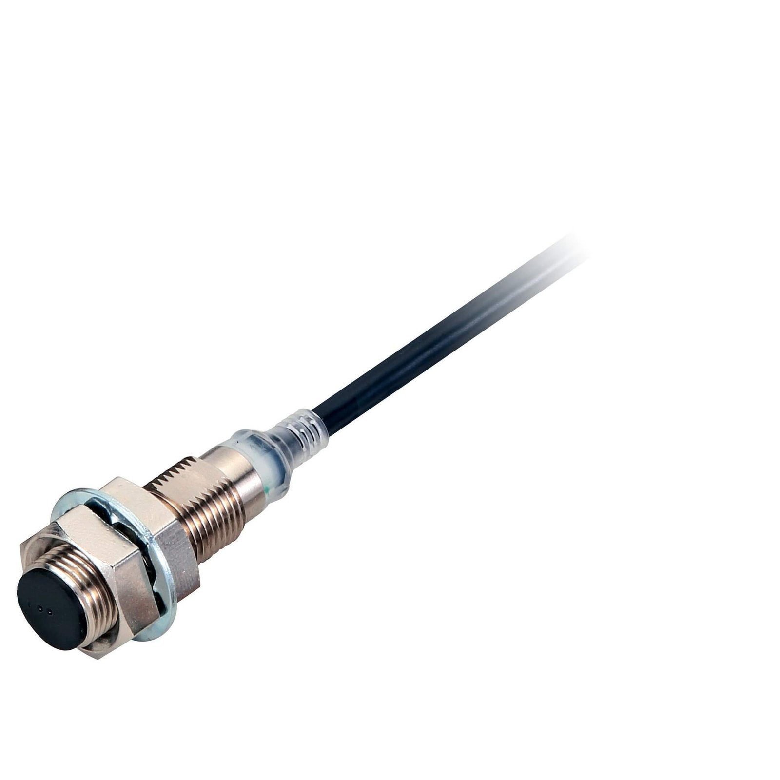 E2E-X7Dx12-x Proximity sensor, inductive, brass-nickel, M12, shielded, 7 mm, NO, 2 m cable, DC 2-wire - Image 1