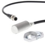 Proximity sensor, inductive, brass-nickel, Spatter-coating, M18, shielded, 11 mm, NO, 0.3 m pig-tail, DC 2-wire, no polarity