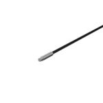 Fiber optic sensor head, diffuse, cylindrical axial, diameter 3 mm, R1 flexible fiber, 2 m cable