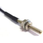 Fiber optic sensor head, diffuse, M3 cylindrical axial, coaxial, R25 fiber, 6 m cable