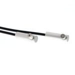 Fiber optic sensor head, through-beam, cylindrical radial, diameter 6 mm, R5 fiber, 2 m cable