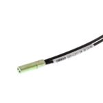 Fiber optic sensor head, diffuse, M6 cylindrical axial, integrated lens, R25 fiber, 2 m cable