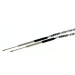 Fiber optic sensor head, through-beam, cylindrical radial diameter 2 mm with sleeve, diameter 1 mm, 15 mm length, 2 m cable