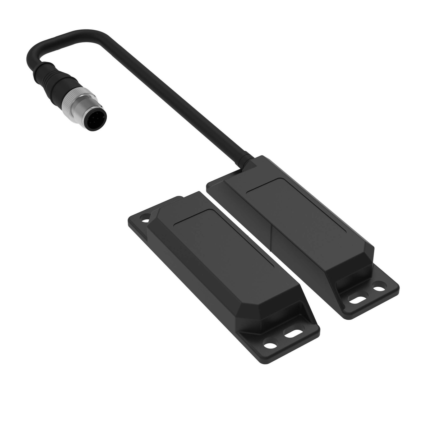 F3S-TGR-NLPx-21-M1J8 Non-contact door switch, reed, elongated sensor, plastic, 2 NC+1 NO contacts, M12 connector pigtail - Image 1