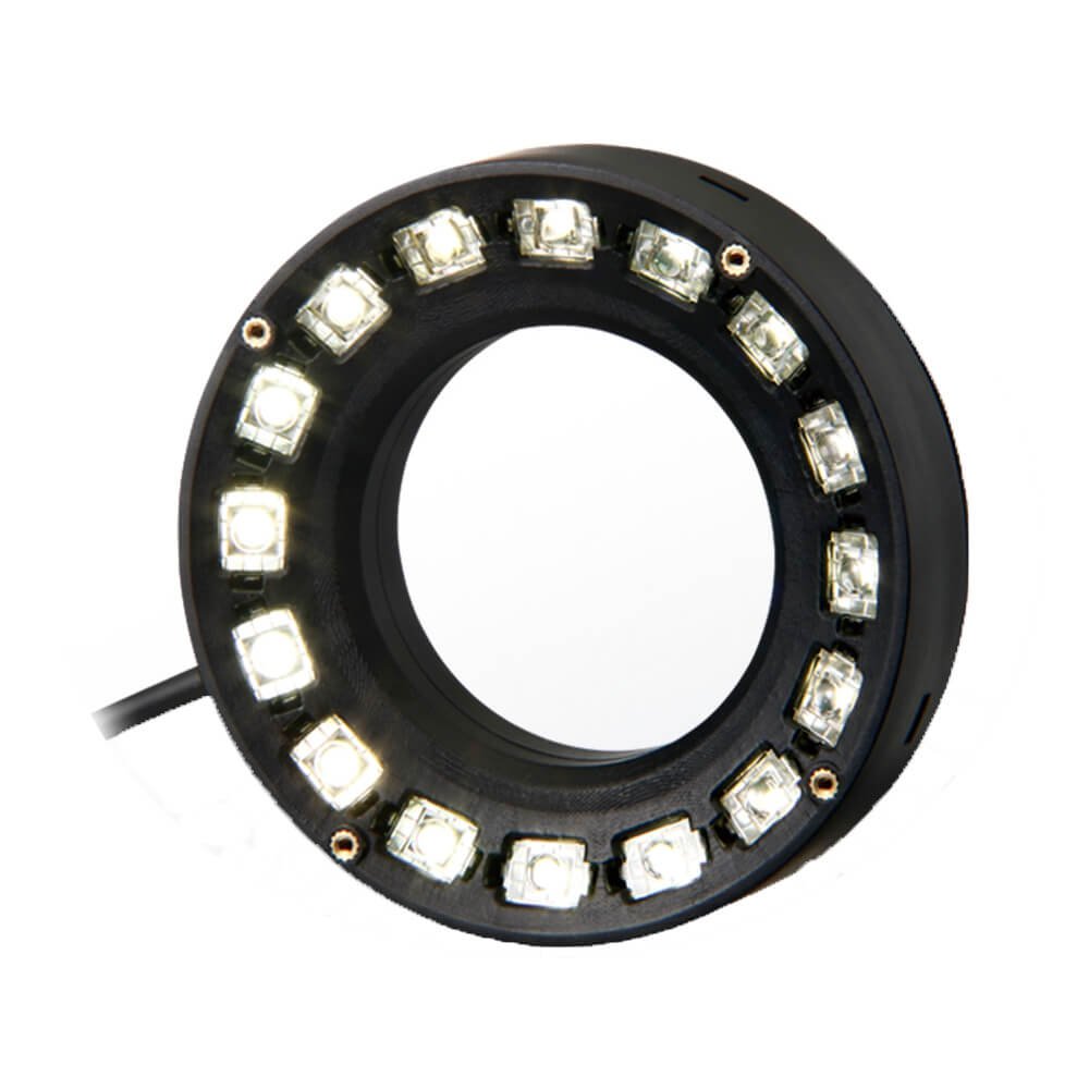 FL-DR90W Ring ODR-light, 90/50mm, wide area model, white LED, IP20, cable 0,3m - Image 1