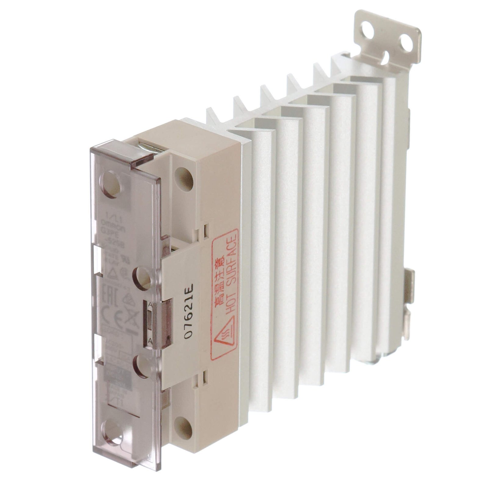 G3PE-525B-DC12-24 Solid state relay, 1-pole, DIN-track mounting, 15 A, 528 VAC max - Image 1