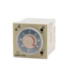 Timer, plug-in, 11-pin, 1/16DIN (48 x 48 mm), twin on & off-delay, flicker ON start, 0.05s-300h, DPDT, 5 A, 100 to 240 VAC, 100-125VDC