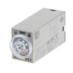 Timer, plug-in, 8-pin, on-delay, DPDT,  200-230 VAC Supply voltage, 30 Minutes, Surface/DIN-track mounting (with socket)