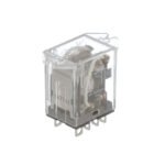 Relay, flange mount, plug-in, DPDT, 10 A, 24 VAC