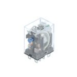 Relay, plug-in, 8-pin, DPDT, 10 A, LED indicator, test button