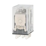 Relay, plug-in, 11-pin, 3PDT, 5 A, mech indicators, label facility, 110/120 VAC