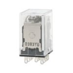 Relay, plug-in, 11-pin, 3PDT, 5 A, mech indicators, label facility, 24 VDC