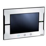Touch screen HMI, 9 inch wide screen, TFT LCD, 24bit color, 800x480 resolution, frame color : Silver. Optimized hardware architecture.