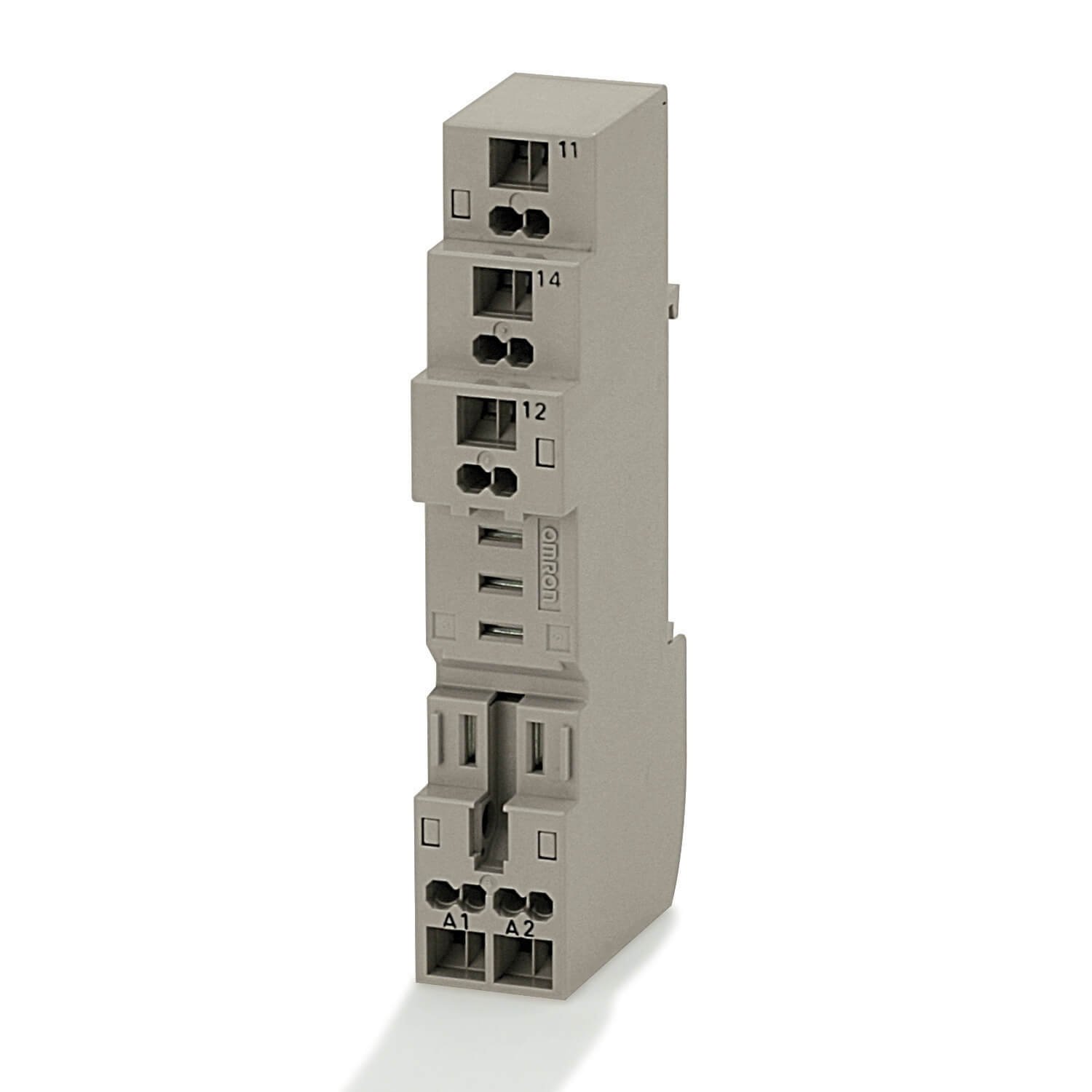 P2RF-05-S Socket, DIN rail/surface mounting, 5-pin, screwless terminals - Image 1