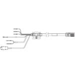 1SA series servo hybrid cable, 20 m, with brake, 230 V: 200-750 W