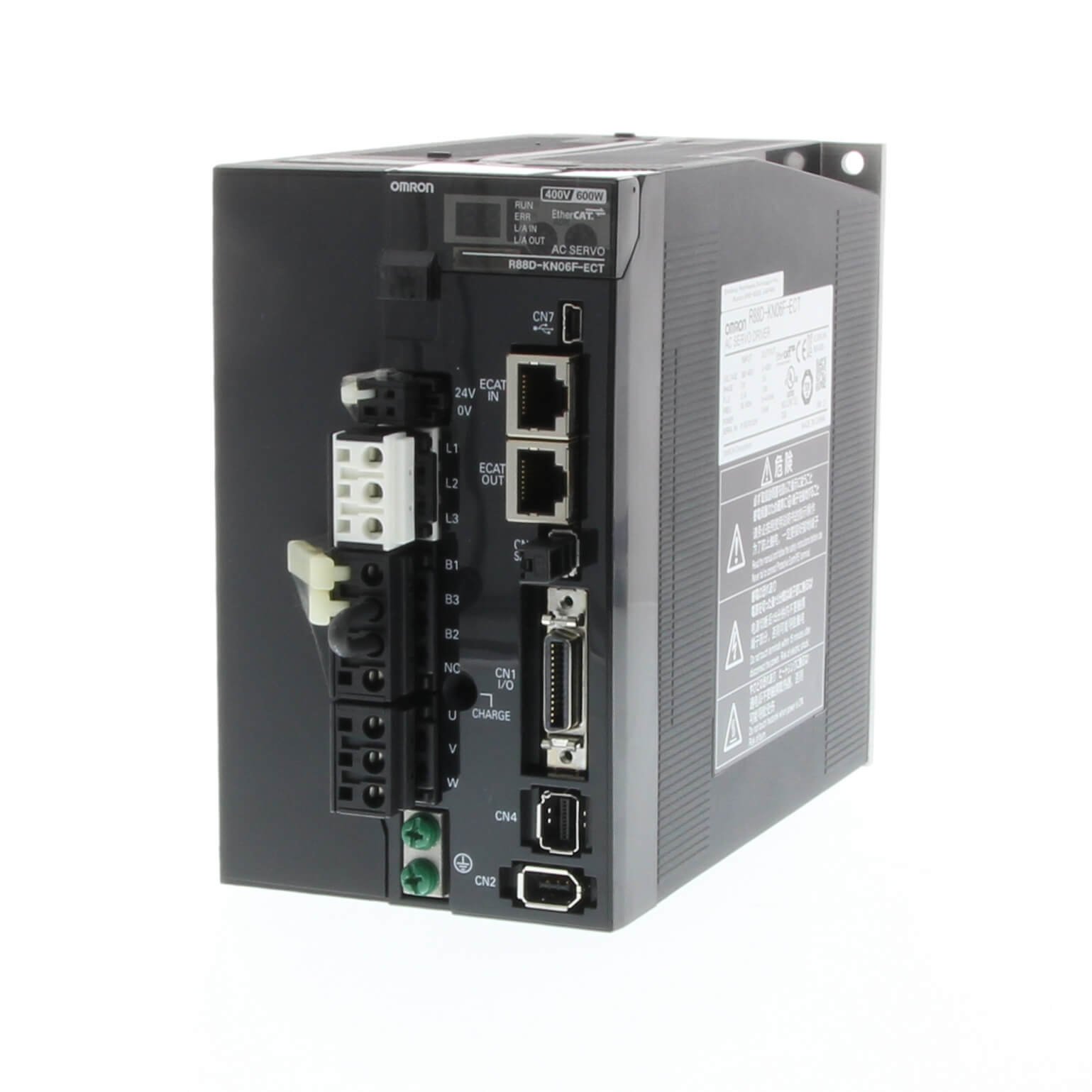 R88D-KN06F-ECT G5 Series servo drive, EtherCAT type, 600 W, 3~ 400 VAC - Image 1