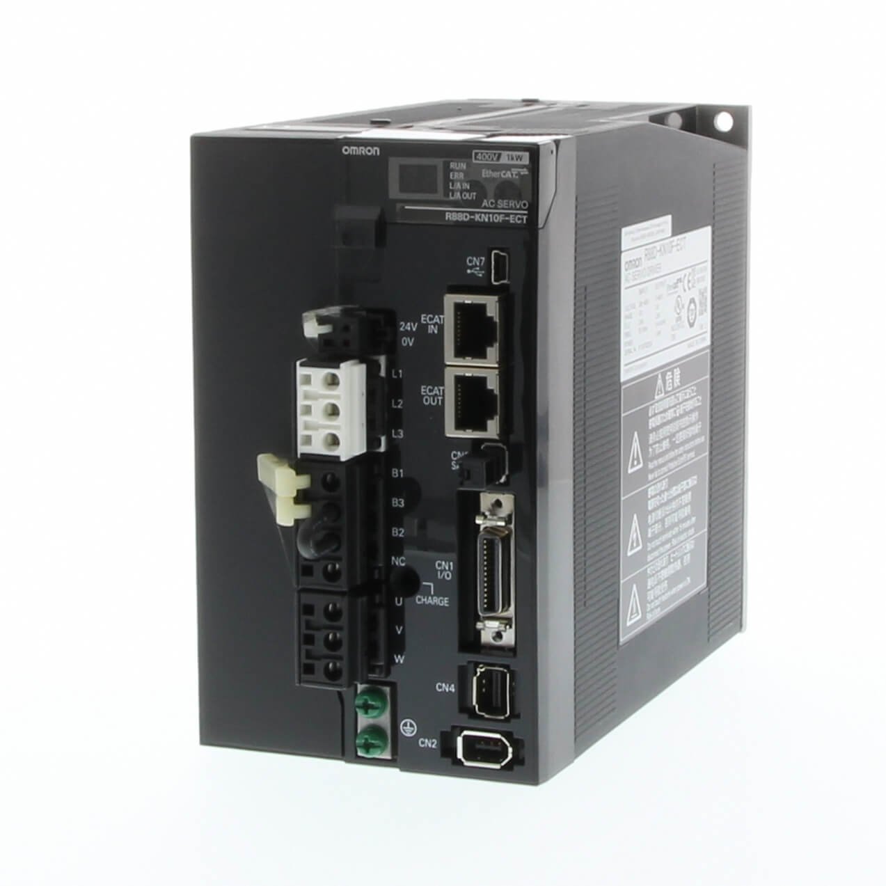 R88D-KN10F-ECT G5 Series servo drive, EtherCAT type, 1000 W, 3~ 400 VAC - Image 1