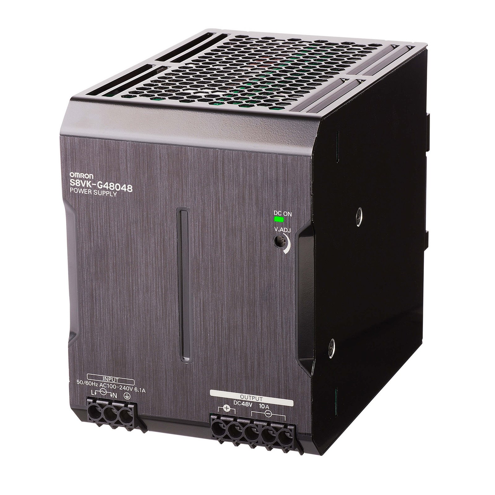 S8VK-G48048 Book type power supply, Pro, 480 W, 48VDC, 10A, DIN rail mounting - Image 1