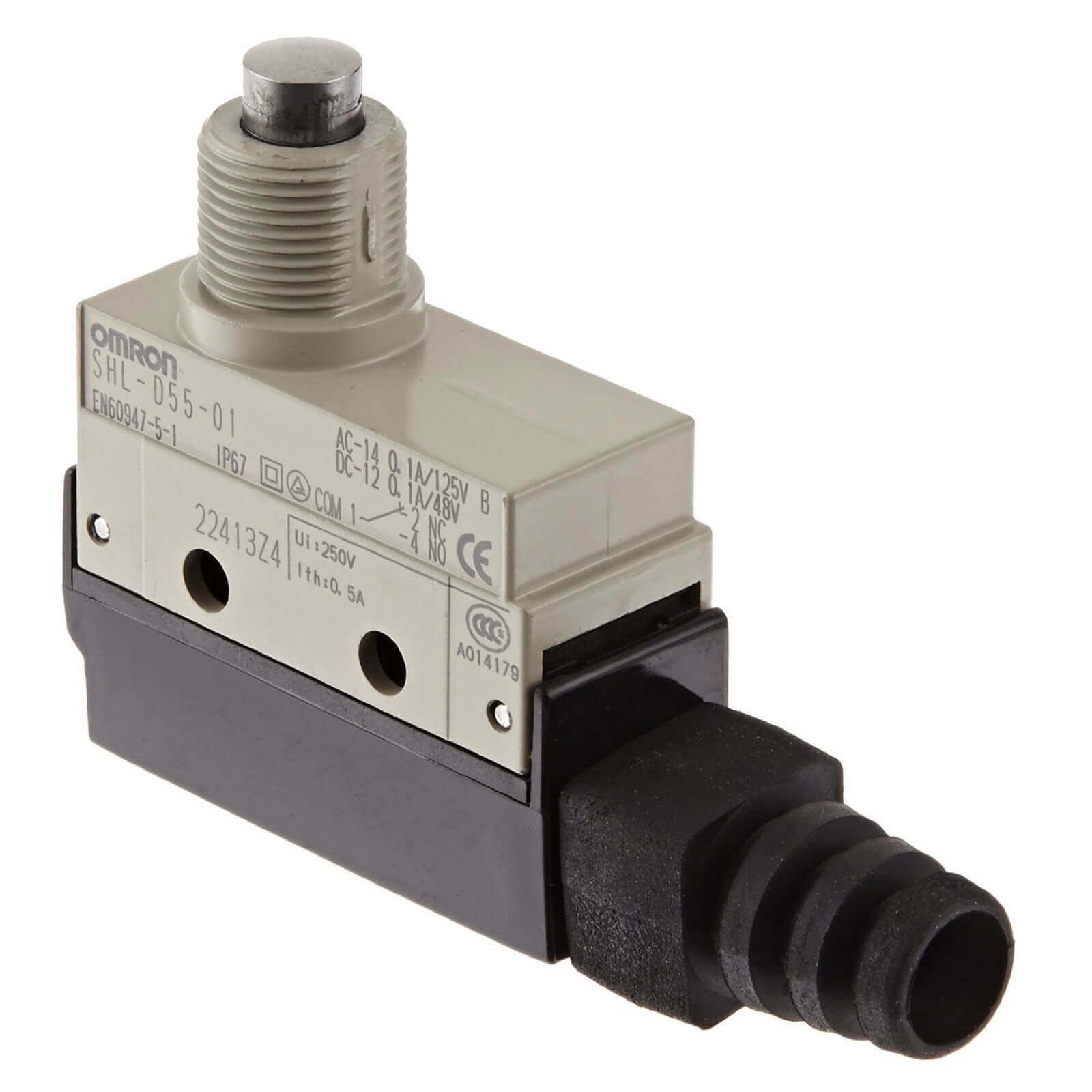 SHL-D55-01 Subminature enclosed switch, plunger actuator - Image 1