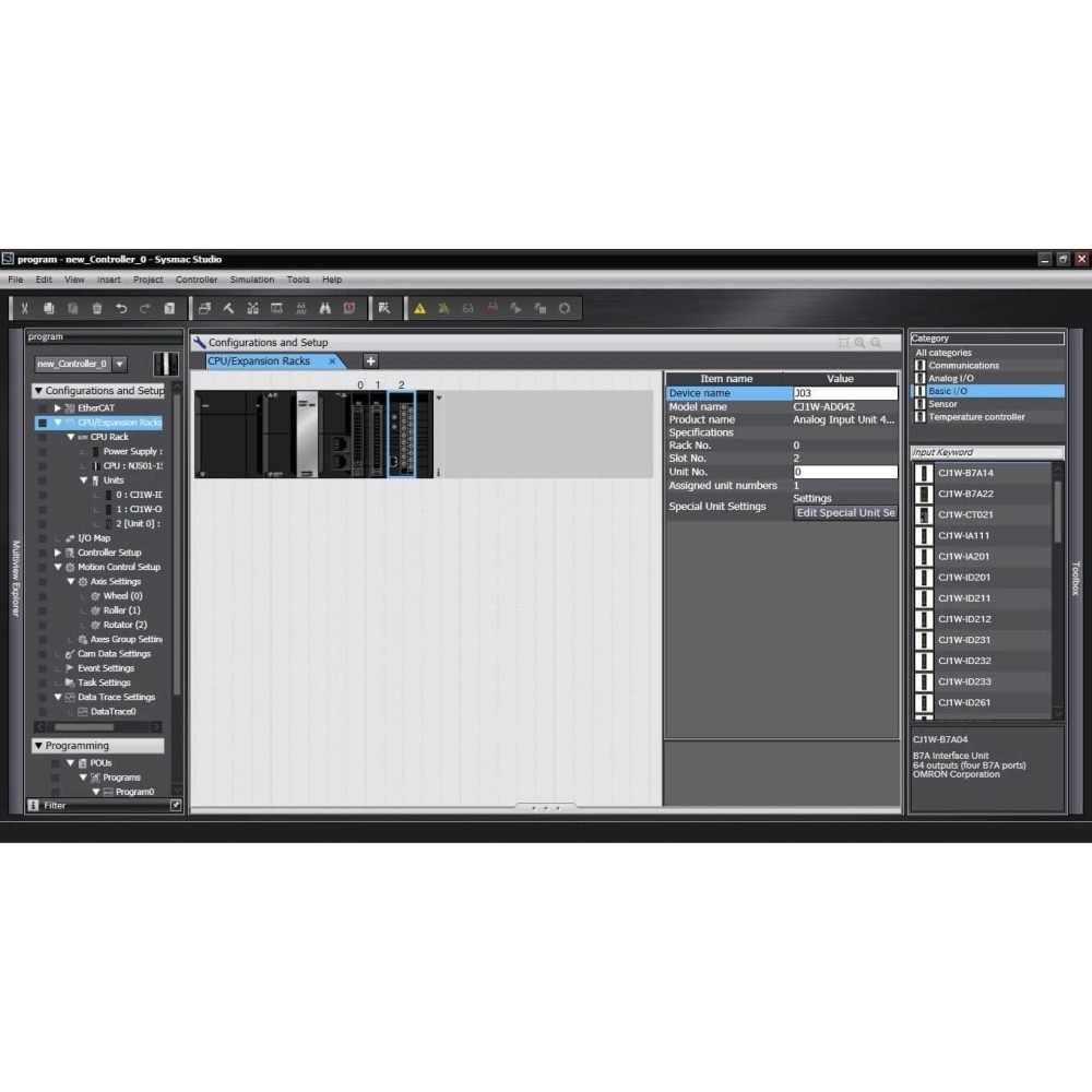 Sysmac Studio 1