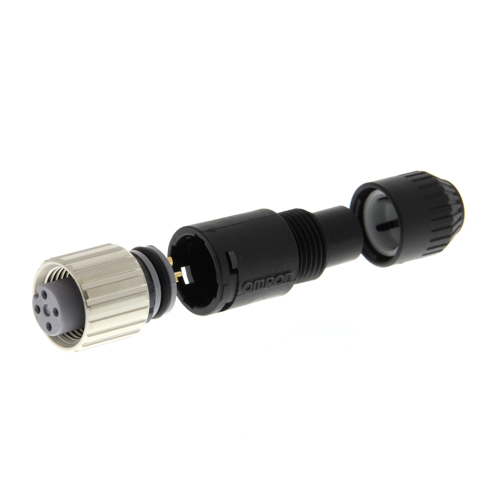 XS2C-D421 Field assembly connector, M12 straight socket (female), 4-poles, A coded, solder connection, for cable diameters 5-6 mm - Image 1