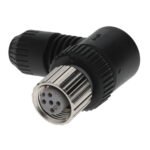 Field assembly connector, M12 right-angle socket (female), 5-poles, A coded, screw connection, for cable diameters 5-6 mm