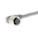 Sensor cable, M12 right-angle socket (female), 4-poles, A coded, PVC fire-retardant robot cable, IP67, 5 m