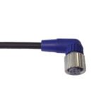 Sensor cable, M12 right-angle socket (female), 3-poles, A coded, PVC standard cable, IP67, 2 m