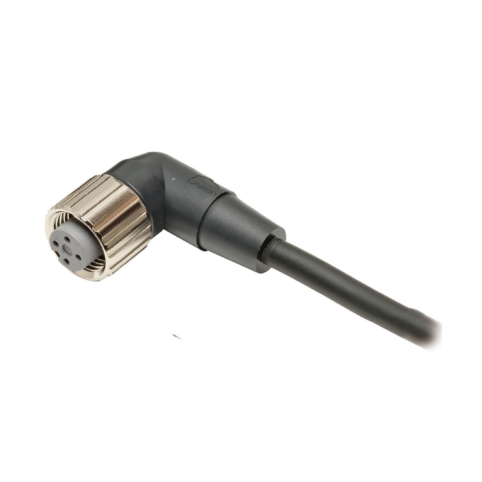 XS2F-LM12PVCxxx Sensor cable, M12 right-angle socket (female), 4-poles, A coded, PVC standard cable, IP67, 5 m - Image 1