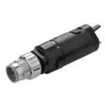 Field assembly connector, Smartclick M12 straight plug (male), 4-poles, A coded, IDC connection, for cable diameters 3-8 mm