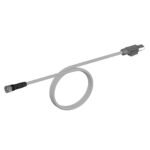 Ethernet Cat.5 extension cable, PVC, M12 straight socket / RJ45 plug, 1 m