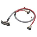I/O connection cable, with shield connection, FCN40 to 2 x MIL20, 2 m / 1.75 m
