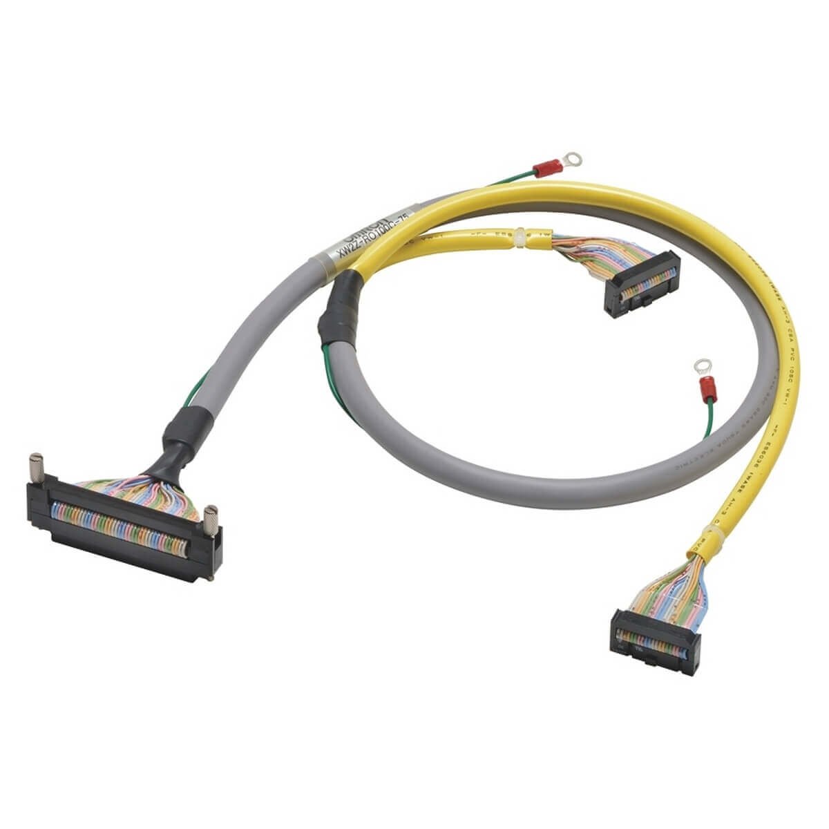 XW2Z-ROxxxC-xxx I/O connection cable, with shield connection, FCN40 to 2 x MIL20 for G70A-ZOC16-3, 2 m / 1.5 m - Image 1