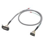 I/O connection cable, with shield connection, FCN24 to MIL20 for G70A-ZOC16-3 / G70A-ZIM16-5, 1 m