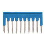 Short bar for terminal blocks 1 mm² push-in plus models, 10 poles, blue color