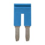 Short bar for terminal blocks 4 mm² push-in plus models, 2 poles, blue color