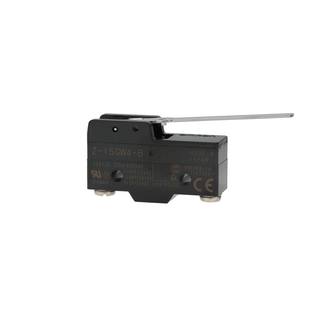 Z-15GW4-B General purpose basic switch, low force hinge lever, SPDT, 15A - Image 1